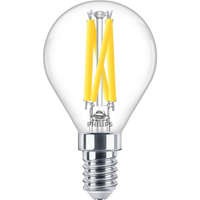 PHILIPS Philips E14 LED izzó 5,9W fényerőszabályozható kisgömb dekor - 60W-ot kiváltó átlátszó fényerőszabályozható filament LED izzó (PHI-9290030141) E14