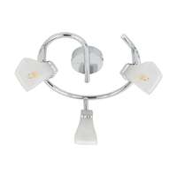 Prezent Prezent Quado króm-fehér mennyezeti spotlámpa (PRE-62602) G9 3 izzós IP20