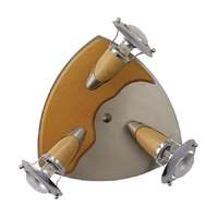 Prezent Prezent Zeus króm-barna mennyezeti spotlámpa (PRE-320) E14 3 izzós IP20