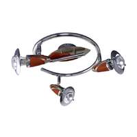 Prezent Prezent Zeus króm-cseresznye mennyezeti spotlámpa (PRE-467) E14 3 izzós IP20