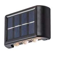 Rábalux Rábalux Kangton fekete LED kültéri napelemes fali lámpa (RAB-77024) LED 1 izzós IP44