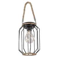 Rábalux Rábalux Sluis fekete LED kültéri napelemes mozgásérzékelős mennyezeti lámpa (RAB-77046) LED 1 izzós IP44