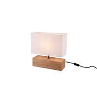 Trio Trio Woody natúr-fehér asztali lámpa (TRI-R50181030) E27 1 izzós IP20