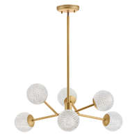 Viokef Viokef Diamond arany-átlátszó függesztett lámpa (VIO-4267500) G9 6 izzós IP20