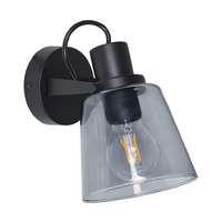 Zuma Zuma Badosa füstszínű-fekete fürdőszobai falikar (ZU-S230827401) E27 1 izzós IP44