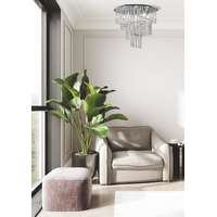 Zuma Zuma Terre átlátszó-króm kristály mennyezeti lámpa (ZU-19154L) G9 6 izzós IP20