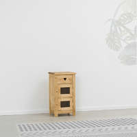 MENGEVE fenyő szekrény – 2 ajtós, 1 fiókos (keskeny kivitel)