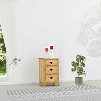 MENGEVE fenyő szekrény – 3 fiókos, időtálló kisbútor