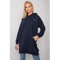 FiatalDivat Sötétkék Indira kapucnis pulóver zsebekkel