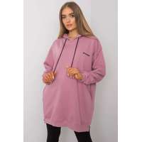 FiatalDivat Indira hosszú pulóver kapucnival és régi rózsaszín zsebekkel