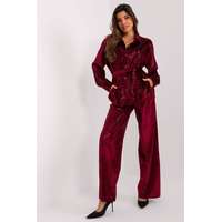 FiatalDivat Flitteres 2 részes ing és nadrág szett 49808 bordó modell