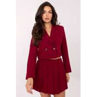 FiatalDivat Rövid kabát és szoknyanadrág szett, 68276 bordó modell