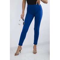 FiatalDivat Pamut nadrág cirkóniával a hátsó zsebeken, 1120-as modell, királykék szín