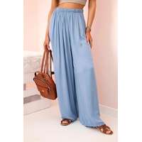 FiatalDivat Széles, bő nadrág gumis derékkal, 3180-as modell, farmer színben