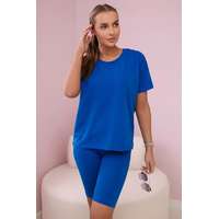 FiatalDivat Szett + rövid leggings 9099-es modell királykék