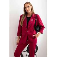 FiatalDivat Elegáns nadrág és zakó szett, 25392 bordó modell