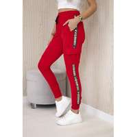 FiatalDivat Nadrág Cargo Fashion piros
