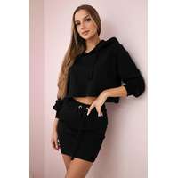 FiatalDivat Sport szett pulóver és szoknya modell 9341 fekete