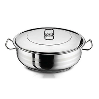 Perfect Home Inox szeletsütő lábas fedővel 38*15 cm 16,5 liter