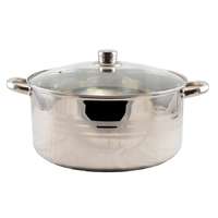 Perfect Home Inox lábas 10,5 literes, üvegfedővel