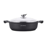 Royalty Line Royalty Line Tapadásmentes, Márvány bevonatú Szeletsütő Üvegfedővel 28cm