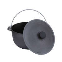 Biol Öntöttvas bogrács fedővel 20 literes