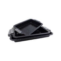 Royalty Line Royalty Line márvány bevonatú tapadásmentes fekete tepsi készlet 3 részes