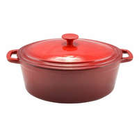 Perfect Home Zománcozott öntöttvas kacsasütő piros 8,5 literes 36cm