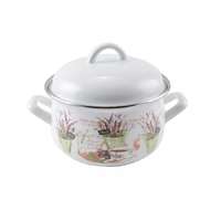 Perfect Home Levendula zománcozott lábas fedővel 16cm, 1,8lit