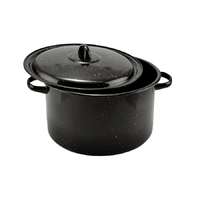 Perfect Home Zománcozott fekete lábas fedővel – 30cm, 10,5 liter