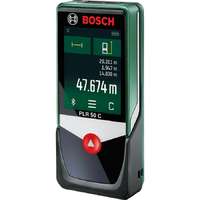 Bosch Bosch lézeres távolságmérő PLR 50 C zöld/fekete, hatótáv 30m, védőtáska, kiskereskedelmi