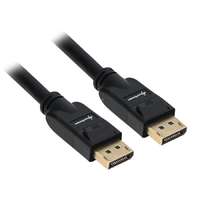 Sharkoon Sharkoon Cable Displayport 1.3 (férfi > férfi) 4K fekete, 1 méter