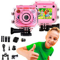 EXTRALINK Extralink Kids Camera H18 Pink | Camera | 1080P 30fps, IP68, 2.0" screen