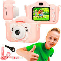 EXTRALINK Extralink Kids Camera H28 Dual Pink | Camera | 1080P 30fps, 2.0" screen