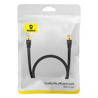 Baseus Baseus Network Cable High Speed (CAT7) of RJ45 (flat cable) 10 Gbps, 2m, Black (B00133207111-02)