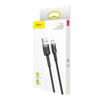 Baseus Baseus Micro USB Cafule Cable 1.5A 2m Gray + Black (CAMKLF-CG1)