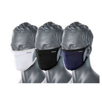 Portwest Portwest Anti-Microbial CV33 szájmaszk, 3 rétegű FEKETE, FEHÉR