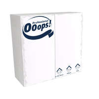 Vajda Papír Ooops! szalvéta 33X33cm, 2r., 1/8 hajtás, FEHÉR, 100 lap/csg, 20csg/karton, 42karton/raklap