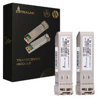 EXTRALINK Extralink SFP+ 10G 2-pack | SFP+ Module | 10Gbps, LC/UPC, 850nm, 300m, multi mode, DOM, Dedicated to HP/Aruba