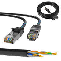 EXTRALINK Extralink Kat.5e FTP 1m | LAN Patchcord | Copper twisted pair