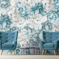 Consalnet Kék pünkösdi rózsa mintás fotótapéta 254x184cm