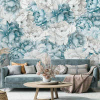 Consalnet Kék pünkösdi rózsa mintás fotótapéta 104x70,5cm