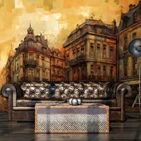 Consalnet Festett utcakép mintás fotótapéta 208x146cm