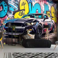 Consalnet Ford Mustang Graffiti mintás fotótapéta 208x146cm