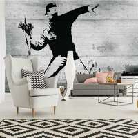 Consalnet Banksy Hooligan with Flowers fotótapéta 208x146cm