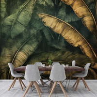 Wallvision Arany és zöld banánlevél mintás fotótapéta 152,5x104cm