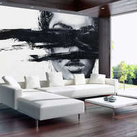 Wallvision "Rejett szépség" absztrakt női portré mintás fotótapéta 208x146cm