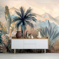 Consalnet Festett trópusi táj virágokkal fotótapéta 208x146cm