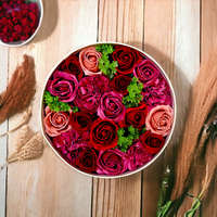 Fürcsi.hu Vintage Rózsák Szappanvirág kerek doboz