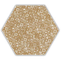 Paradyz My Way Shiny Lines Gold Hexagon Inserto F 19,8x17,1